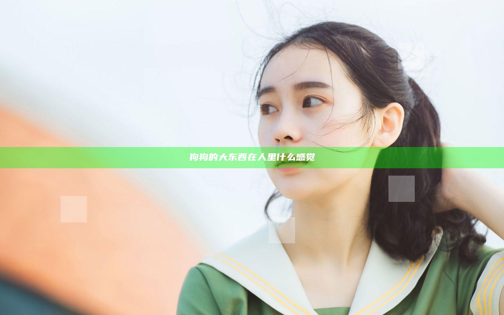 狗狗的大东西在人里什么感觉
